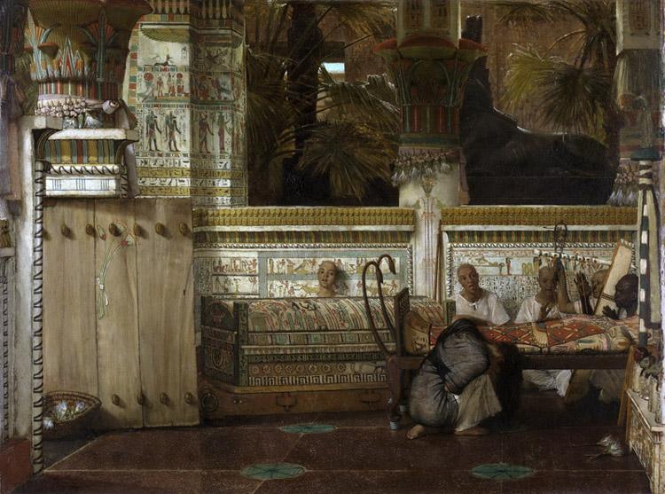 Alma-Tadema, Sir Lawrence An Egyptian widow in the Time of Diocletian (mk23) Germany oil painting art